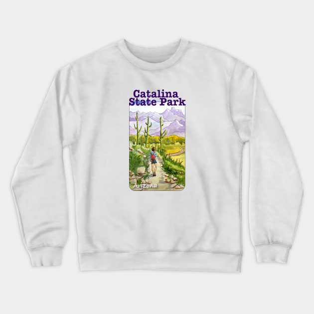 Catalina State Park, Arizona Crewneck Sweatshirt by MMcBuck